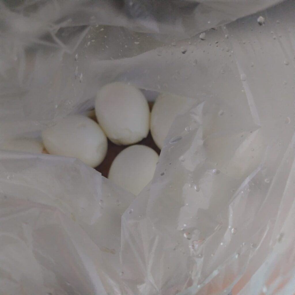 アイラップを使用して、味玉の調理